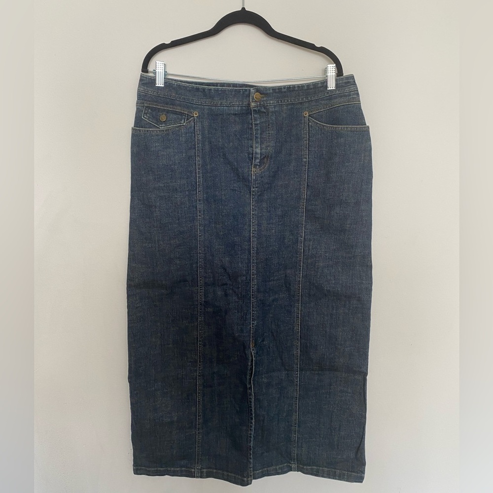 Eddie Bauer Maxi Denim Skirt